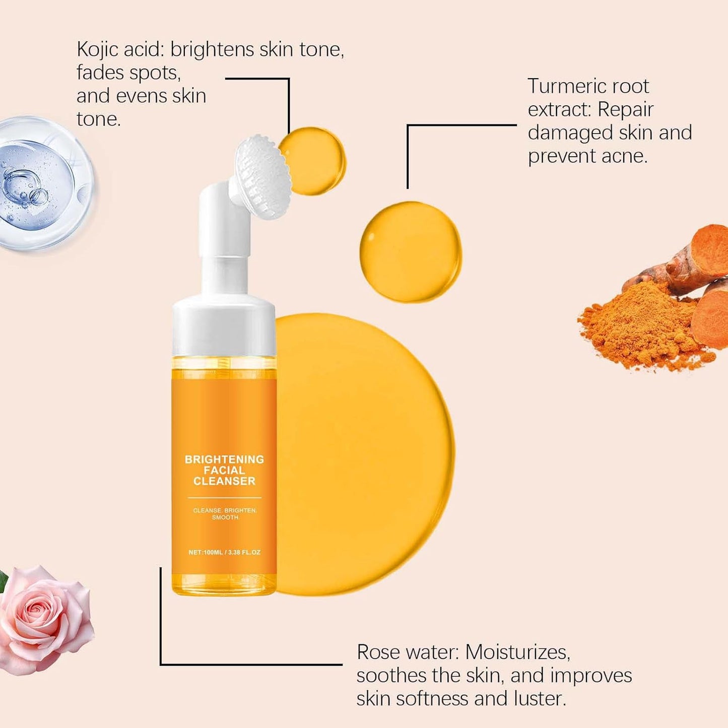 Hydrating Facial Cleanser - Turmeric & Kojic Acid
